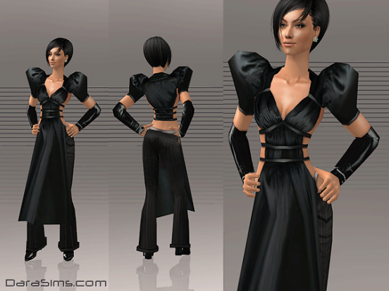 costume with pinner black sims 2