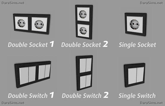 switches and sockets sims 4 by darasims