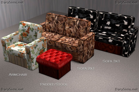 upholstered furniture set sims 2