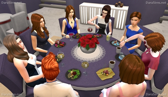 round table in sims 4 dine out