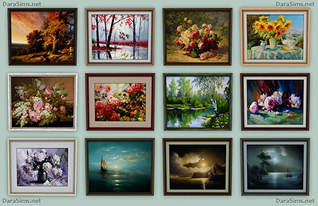 paintings set sims 3 by dara savelly