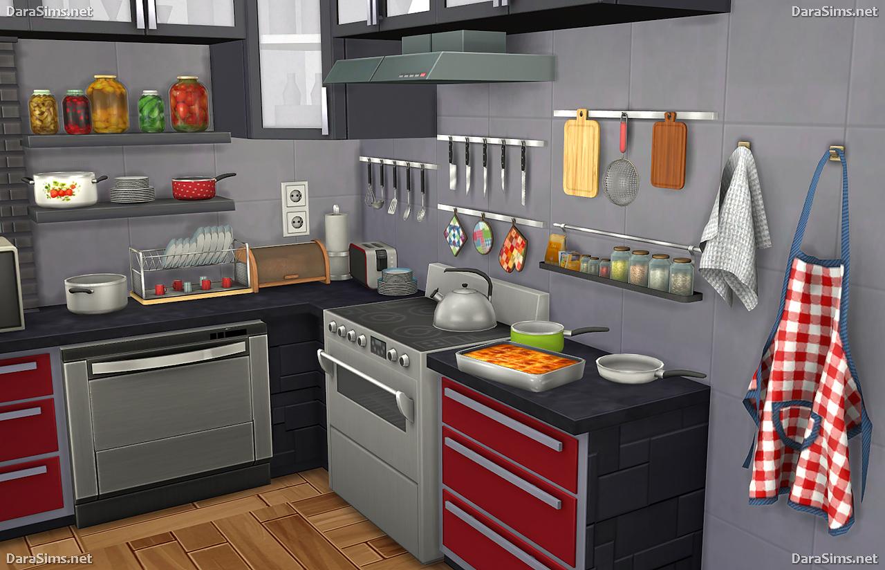 Kitchen Decor Set (The Sims 4) | DaraSims.net