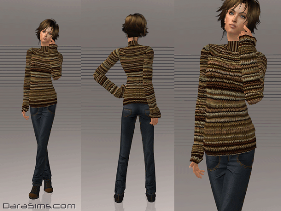 knitted sweater with jeans sims 2