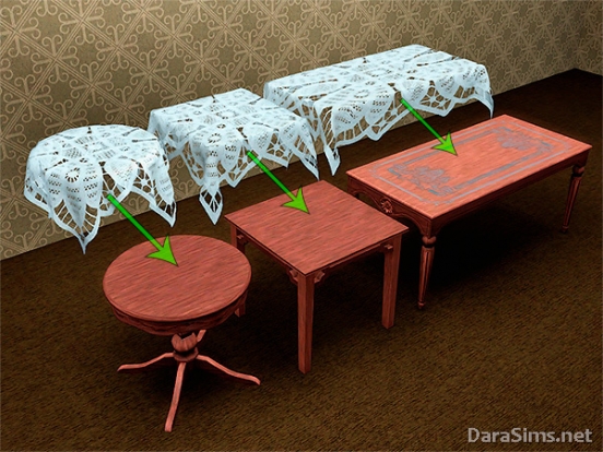 lace tablecloth set the sims 3