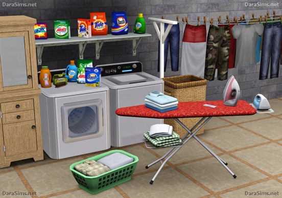 Laundry Decor Set (The Sims 3) | DaraSims.net