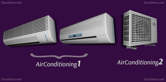 air conditioners sims 4 by darasims