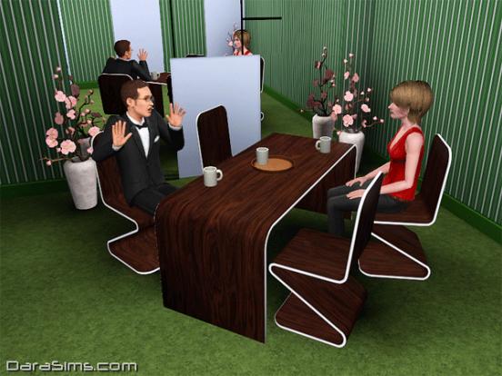 modern dining set sims 3