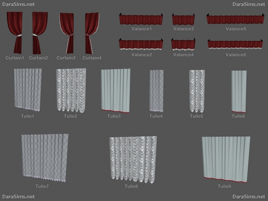 modular curtains sims 3