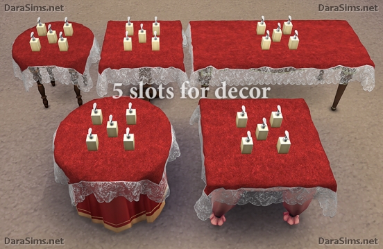 lace tablecloth set sims 4
