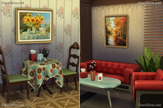 paintings set sims 4