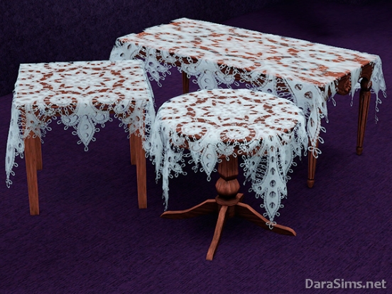 lace tablecloth set sims 3