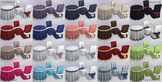 festive dining set sims 4