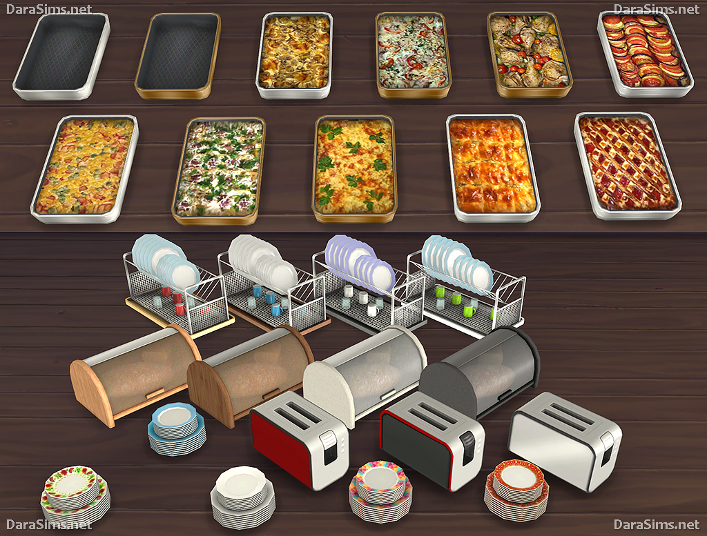 Kitchen Decor Set (The Sims 4) | DaraSims.net