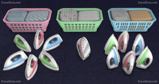 laundry decor set sims 4