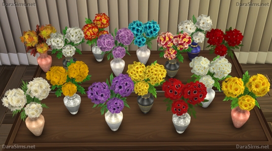 mixed flowers recolors