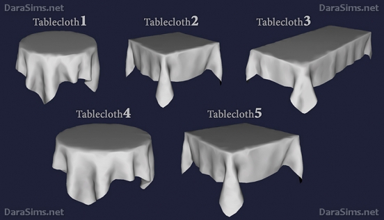 tablecloth set sims 4 by dara savelly