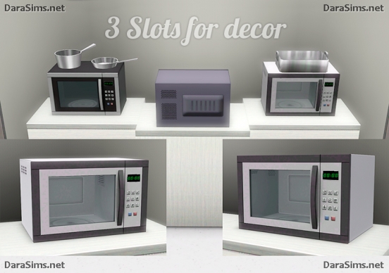 kitchen microwave sims 3