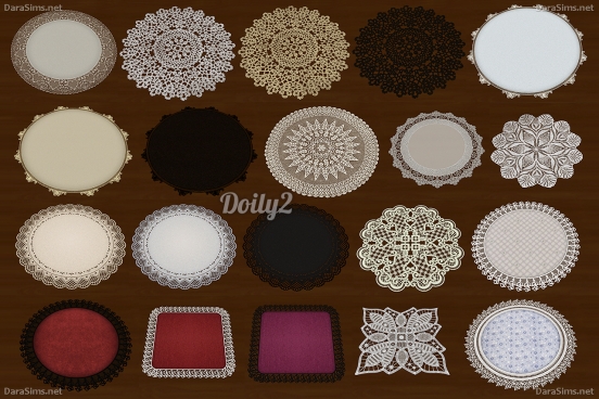 crochet doily sims 4 by darasims